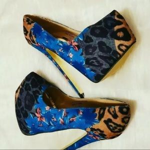 Leopard Print Stiletto Heels